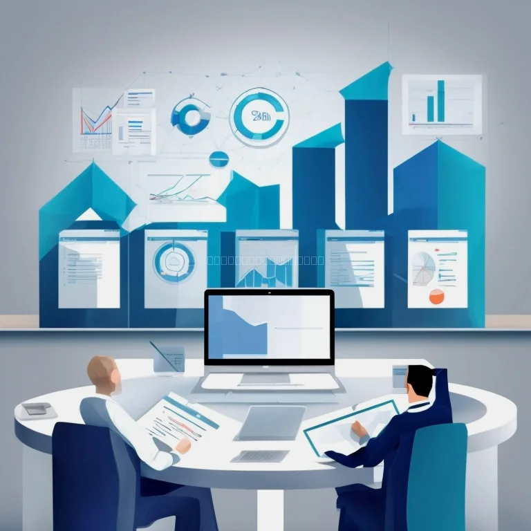 監査チームが会議している様子