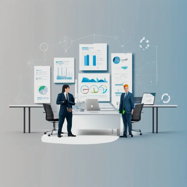 リスク管理に関する資料を検討する専門家